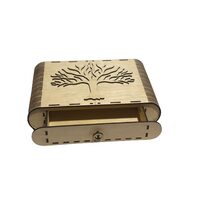 Cutie cu sertar - Copacul vietii  - 35 x 21 x 9 cm - Cedru 4mm - C-ART