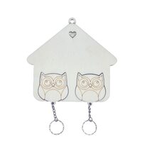 Suport pentru chei - 2 Bufnite - 15 x 16cm - Plop - C-ART