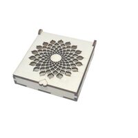 Cutie pt verighete - floare traforata - C-ARTp