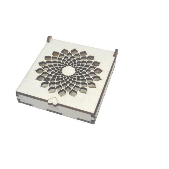 Cutie pt verighete - floare traforata - C-ARTp