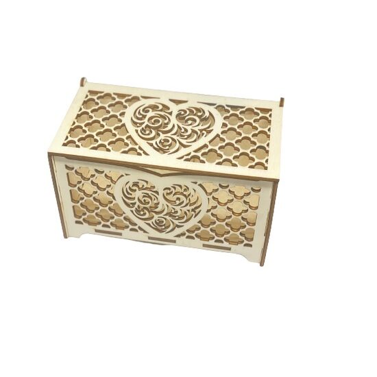 Cutie cu deschidere - Inima - 20 x 11 x 12 cm - Plop - C-ART