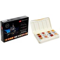 19421876 SET 12 ACUARELE WHITE NIGHTS CULORI METALICE SI PASTELATE CUTIE DE PLASTIC
