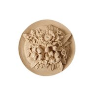 43373 Lemn elastic - rozeta cu flori - Pentart