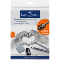 FC114006 Set creion carbune pentru schite - Faber-Castell