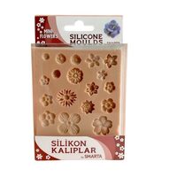 SK1013010 - Matrita, mulaj silicon - flori - Smarta