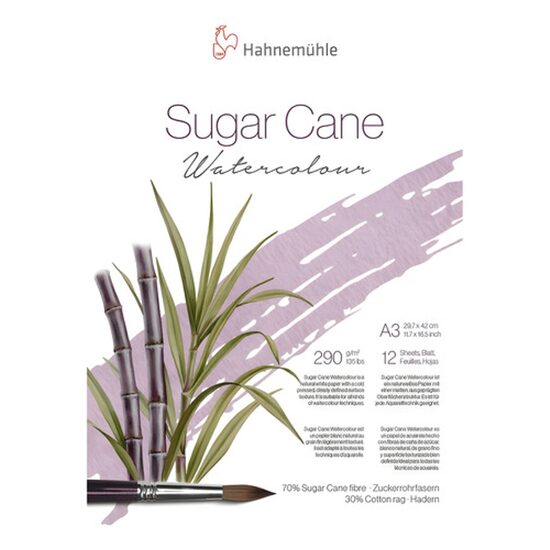 Bloc pentru acuarela Sugar Cane 290gr - 12 coli - Hahnemuhle