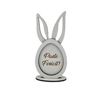 Rama cu mesaj - Paste Fericit - Ou cu urechi - C-ART