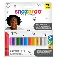 Set 12 creioane pentru pictura pe fata si corp - Snazaroo