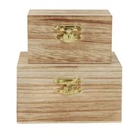 520445 Set 2 cutiute din lemn - ANT-CH