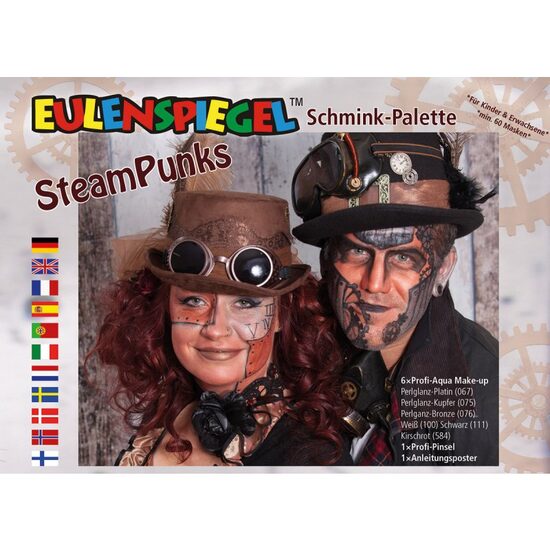 206386 - Set 6 culori pt fata si corp - Steampunks - Eulenspiegel