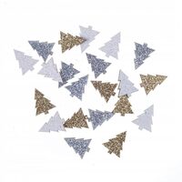 DPDN-146 - Set 30 braduti lemn , autoadezivi , cu glitter - DP CRAFT
