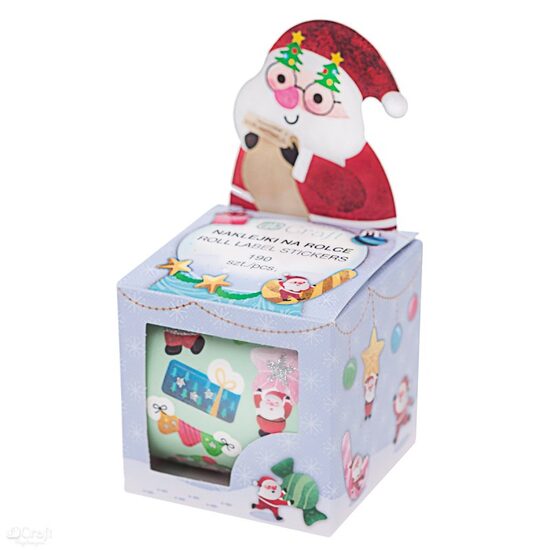 DPNK-168 - Rola 190 mini stickere - Mos Craciun- DP CRAFT