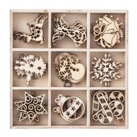 DPDN-062 - Set 45 figurine lemn - modele de Craciun 2 - DP CRAFT