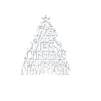 Ornament de agatat - brad cu mesaj - C-ART