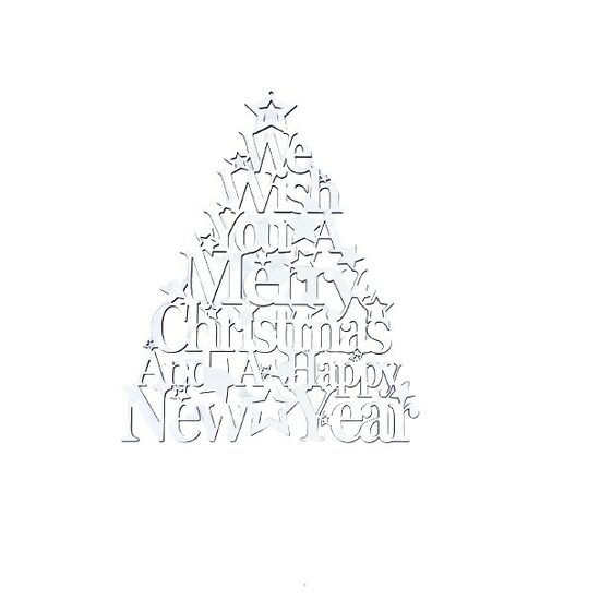 Ornament de agatat - brad cu mesaj - C-ART