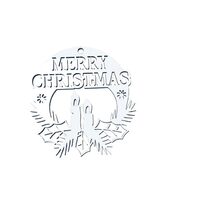 Ornament de agatat - Merry Christmas - C-ART