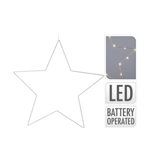 605575 Stea metalica decorativa cu lumina led - ANT-CH