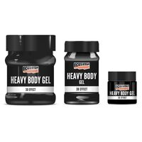 Heavy body gel Black - Pasta gel lucioasa neagra - Pentart