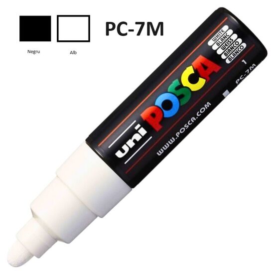 PC-7M Marker UNI Posca, varf rotund, 4.5-5.5mm
