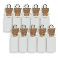 3125b - Set 10 Mini sticlute pandantiv - GLD-A