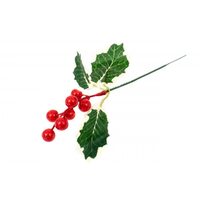 ORN1050 - Crenguta decorativa cu bilute rosii - DECO