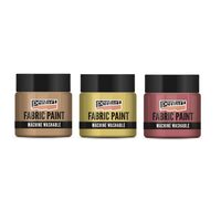 Fabric paint metallic Machine Washable 50ml - Vopsea textila metalizata - Pentart