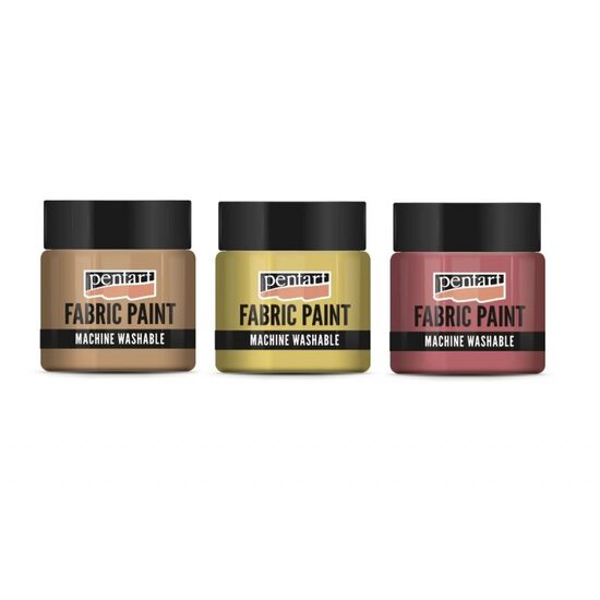 Fabric paint metallic Machine Washable 50ml - Vopsea textila metalizata - Pentart