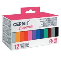 Set 12x25g pasta polimerica de modelat - Cernit Essentials