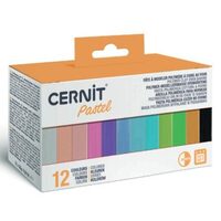 Set 12x25g pasta polimerica de modelat - Cernit Pastel