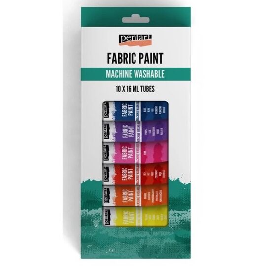 45123 Set 10x16ml culori textile - Pentart