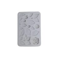 MZ0028 - Matrita, mulaj silicon, trandafir cu frunze- ANT-CH
