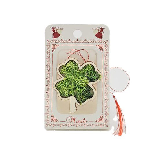Martisor cu licheni - Trifoi - Martie - C-ART