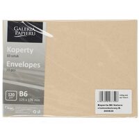 280820 Set 10 plicuri B6, 120gr, bej Nature - Galeria Papieru