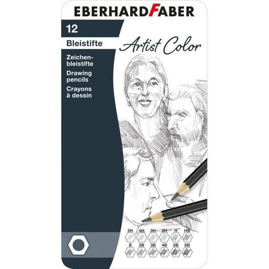 516913 Set 12 creioane grafit 5H-6B - Eberhard Faber