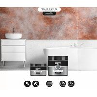 Wall Lasur metallic 150ml - Lazura metalica pentru perete - Pentart