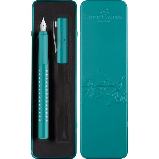FC201516 Set cadou stilou SPARKLE TURCOAZ OCEAN METALIC M - Faber-Castell