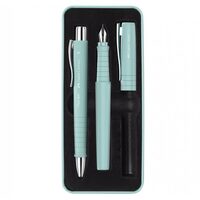 FC241053 Set stilou B + Pix XB POLY BLEU CARAIBE - Faber-Castell
