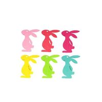 38095 - Set 6 figurine fetru - iepurasi - Pentart
