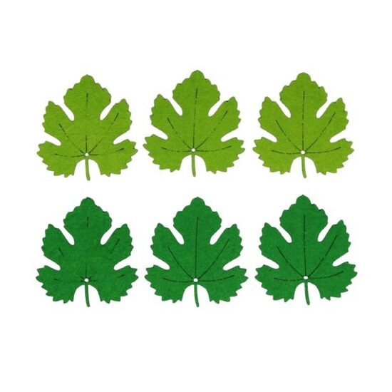 38094 - Set 6 figurine fetru - frunze - Pentart