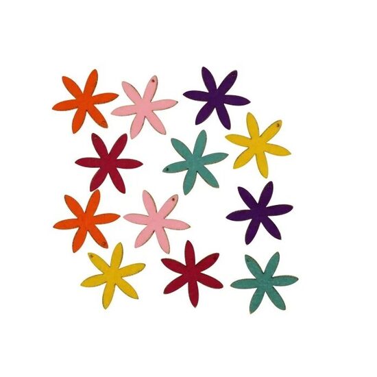 27363 - Set 12 figurine fetru - flori colorare - Pentart