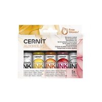 Set alcohol int - Cerneala pe baza de alcool, culori calde - Cernit