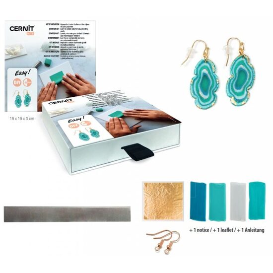 CEKIT001C Kit complet de modelare, Cercei - Cernit