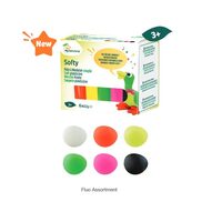 Set plastilina neon - Softy - 6x62gr - Darwi