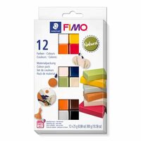 8023 C12-4 - Set pasta polimerica de modelat Fimo soft 12x25gr - Natural