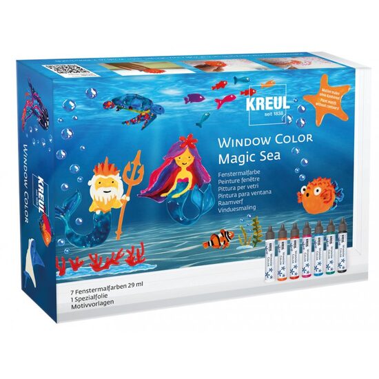 42940 Set culori de sticla Magic Sea pentru copii - Kreul