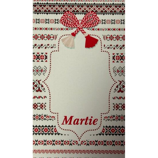 Set 50 cartonase martisor - Martie + motive traditionale 1