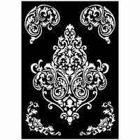 KSTDA3001 Sablon decorativ din plastic A3 - Frieze and corners  51