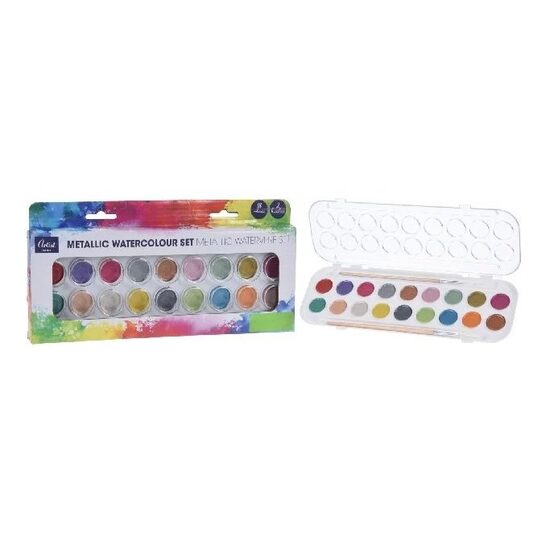 700810 Acuarele, 18 culori metalizate - ANT-CH