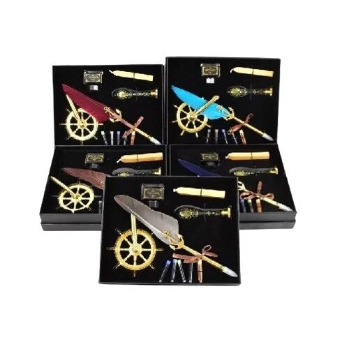 M2 517994 Set caligrafie cu sigiliu de ceara, pana MARO - ANT-CH