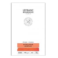 Bloc Studio acrilic A3, 190g/mp - Lefranc Bourgeois